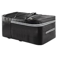 15L Bike Rear Seat Cargo Bag Waterproof Cycling Carrier Bag with Reflective Stripes&Zipper PU Elastic Strap for Outdoor Travel