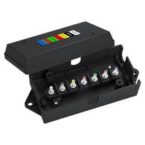 7 Way Trailer RVs Electrical Junction Box With ABS Housing Electric Wiring Connections Box for Campers Trailer Waterproof 1