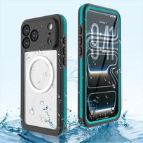 IP68 atsparus vandeniui dėklas, skirtas Iphone 17 Pro Max 17 Air, viso korpuso apsauga, tvirtas apsauginis dangtelis, apsauga nuo dulkių, nardymas, plaukimas iPhone17 Pro mėlyna