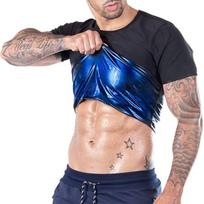 Latest Upgrade Sweat Sauna T Shirt Slimming Exercise Weight Loss Vest Short Sleeve Heat Absorbing Shapewear Sauna Clothing M