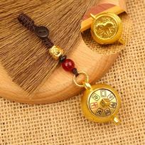 Chinese Style Rotate Teapot Pendant Loong Dragon Keychain Horse 12 Zodiac Keyring  Car Key Pendant Dog