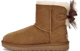 UGG Mini Bailey Tulle Bow 'Brown' Women's 1019994-CHE 36