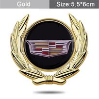 3D Metal Car Fender Side Emblem Sticker Window Rear Trunk Badge for Cadillac ATS BLS CT5 CTS STS XT6 XTS Escalade Deville DTS auksas
