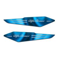 2pcs Reflective Car Body Side Fender Decoration Stickers Badge For Alfa Romeo 159 Giulietta Mito 147 Stelvio Auto Accessories For Alfa Romeo mėlyna