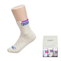 Arnold Palmer Striped Point Ladies' Ankle Socks 0066fy 23-25cm