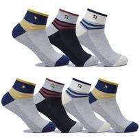 Arnold Palmer Men's Mesh Casual Socks 7 Pairs AP5649 AP5649_7 Pairs [Random Color] FREE
