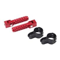 For Honda CRF1000L Africa Twin CRF1100L CRF1000 CRF1100 L CRF 1000 1100 L Accessories Highway Footrest Folding Foot Pegs Pedals raudona