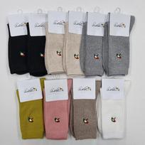 Arnold Palmer Ladies Class A Plain Women's Fashion Casual Long Socks 10 Pairs 10 pairs (mixed colors)