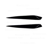 2Pcs Car Headlight Eyebrows Eyelid Cover Stickers For Volkswagen UP 2011 2012 2013 2014 2015 Body Kit Tuning juoda
