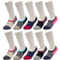 Arnold Palmer 10 Pairs Non-Slip Minimizing Slip-Off Women's Tricolor Cotton Socks SL002 SL002_10 pairs