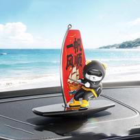 Creative ornament BOBO Bear surfing Car Dashboard Ornament rotational diffusion Aroma Diffuser Creative car Fragrance Interior