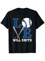 Distressed Baseball Love  Los Angeles Baseball T-Shirt S įvairiaspalvis