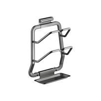 Durable Multi-Layer Pot Lid Holder Punch-Free Multifunctional Pot Cover Rack Wall Hanging Cutting Board Shelf for Kitchen