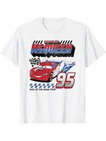 Pixar Cars  Americana Car Race T-Shirt S įvairiaspalvis