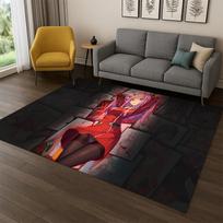Cartoon Zero Two Sexy Girl DARLING in FRANXX  Carpet Rug for Bedroom Living Room Sofa Doormat Home Decor,Kid Area Rug Non-slip 40x60cm