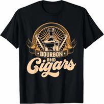 Funny Cigar Bourbon Lover Graphic unisex unisex Cigar Smoker T-Shirt S įvairiaspalvis
