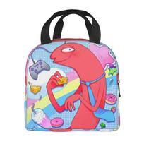 Lunch Box Smiling Friends Pim And Charlie Merch Storage Food Box Harajuku Thermal Cooler Bento Box For Outdoor Option 1