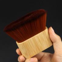 Optimal Hair Cutting Experience in Barber Salon with Soft Neck Duster Brush Featuring Wooden Handle onesize