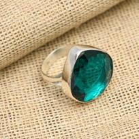 Indicolite Gemstone Handmade Jewelry 925 Solid Sterling Silver Jewelry Ring For Women 4 mėlyna
