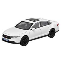 1/32 HONDA Accord lydinio automobilio modelis lietas metalinis transporto priemonės modelis garsas ir šviesa didelė simuliacija kolekcija vaikiškas žaislas dovana balta