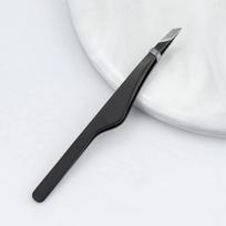 Stainless Steel Eyebrow Clip Eyelashes Double Eyelid Sticker Tweezers Makeup Tools Slant Tip Hair Removal Tweezers Beauty Tools juoda