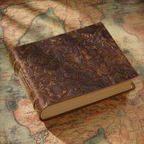 1pcs Handmade Sketchbook Vintage Leather Notebook Journal with Embossed Flower Design for Writing and Drawing ruda