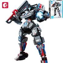 SEMBO BLOCK  Combined Transforming Mecha Robot Building Blocks Kits MOC Sports Car For Kids Toys Boys Gifts Transforming Robot no box