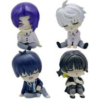 Blue Locks Anime 2D Character Action Figure Model Yoichi Meguru Seishiro Reo Anime Figure Collection Desktop Decor Kids Gift Toy