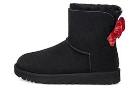 UGG Mini Bailey Bow Plaid Ribbon 'Black Red' Women's 1119115-BLK 40
