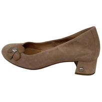 UGG Fleur Poppy Sheepskin Chunky Heel High Heels 3.5cm Women's Beige Yellow 1092280-TDL 36