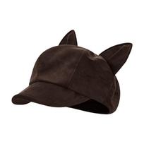 Elegant Cat Ears Shape Cat Ears Berets Woolen Fabric Cute Design Newsboy Hat Japanese Style Retro Berets Casual Occasions kava