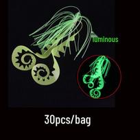 DIY Multi-color Frog Lure Kit with Silicone Skirt, Streamers, Lead Head Hook, and Thread žolės žalia spalva