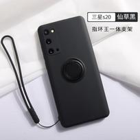 Applicable to Samsung S25Ultra mobile phone case S24FE liquid silicone ring holder all-inclusive S10 lens case S25 ULTRA