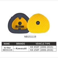 NIBBI Motorcycle Air Filter High Flow Dirt Bike Filter Foam Sponge Air Filters Motorcycle Accessories
