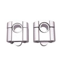 1 Pair Motorcycle Clamp Riser Handle Bar Mount Tripod Adapter For 22MM-25MM Universal Pit Dirt Frame Fittings Bike Moto Aluminum sidabras
