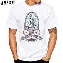 I Ride Therefore I Am Fixed Gear Bikes Design T Shirt Summer Men Short Sleeve Bicycles 3XL