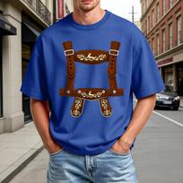 Men's Summer Crew Neck T Shirt Oktoberfest Print Short Sleeve Casual Comfortable Lightweight Tee for Outdoor Activities L
