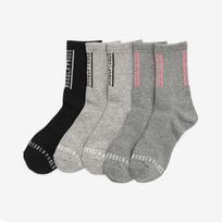 AP6643 Arnold Palmer Women's Anti-Twist Mid-Length Socks 5-Pair Set 5 pairs (color mix)