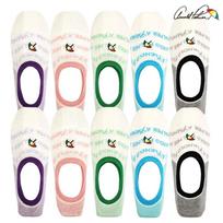 Arnold Palmer Women's Alphabet Non-Slip Fake Socks No-Slip Anti-Slip Socks 10 Pairs ARP-(5+5) 10-pair set