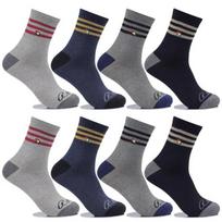 [Arnold Palmer] Anti-Twist Men's Casual Socks Mid-Length 8 Pairs MSP002 Cotton Socks MSP002_8 pairs