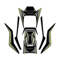 For SYM HUSKY ADV 300 Fuel Tank Protection Stickers Kits Of Motorcycle Accessories Gas Fuel Pad Decoration Refit Decals