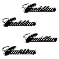 4pcs Car Audio Sound Speakers Stickers Decals  Styling for Cadillac Escalade Deville Seville XT5 XTS CTS BLS SLS Accessories