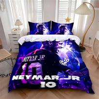Bedding Set Hot Football N-NeymarS Bedroom Decoration Children Single Double Large Size Duvet Cover Set for Adult Boys Girls 135x200cm
