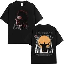 The Weeknd XO Album 2026 Merch T-Shirt - Vintage Hip Hop Short Sleeve unisex's Casual 100% Cotton Streetwear unisex and unisex T-shirt S įvairiaspalvis