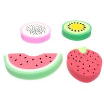 4Pcs Lovely Fruit Shaped Sponges for Bathing Kids Comfortable Lightweight Wash Sponge with Rich Bubbles Shower Sponge for Body other