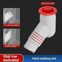 Anti odor Washing Machine Pipe Connector Anti-spill Sealing Ring Drain Pipe Adapter Multifunctional Three-way Floor Drain 125*90mm&16mm