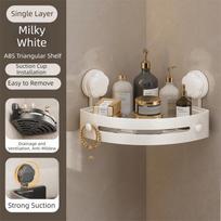 Suction Cup Bathroom Shelf Wall Mounted Without Punching Wall Corner Shelf Strong Load-bearing Bathroom Suction Cup Rack balta