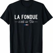 Fondue Is Life! T-Shirt S įvairiaspalvis
