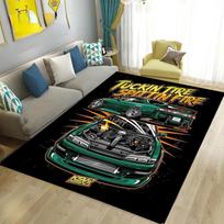 Hallway Carpet JDM Cool Racing Car Rugs Bedroom Carpets Entrance Doormat Living Room Rug Floor Mats Non-slip Home Kitchen Decor 40x60cm