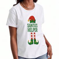 Santa's Favorite  unisex's Cotton T Shirt,Pure Cotton Highquality Printing,Durable,Casual And Fashionable.Christmas  Graphic Tee Shirt,Holiday Theme P S įvairiaspalvis